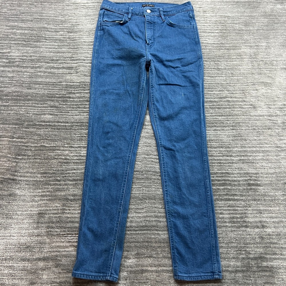 Levi's Line 8 Jeans Size 27 Womens High Rise Skinny Medium Wash Blue Denim