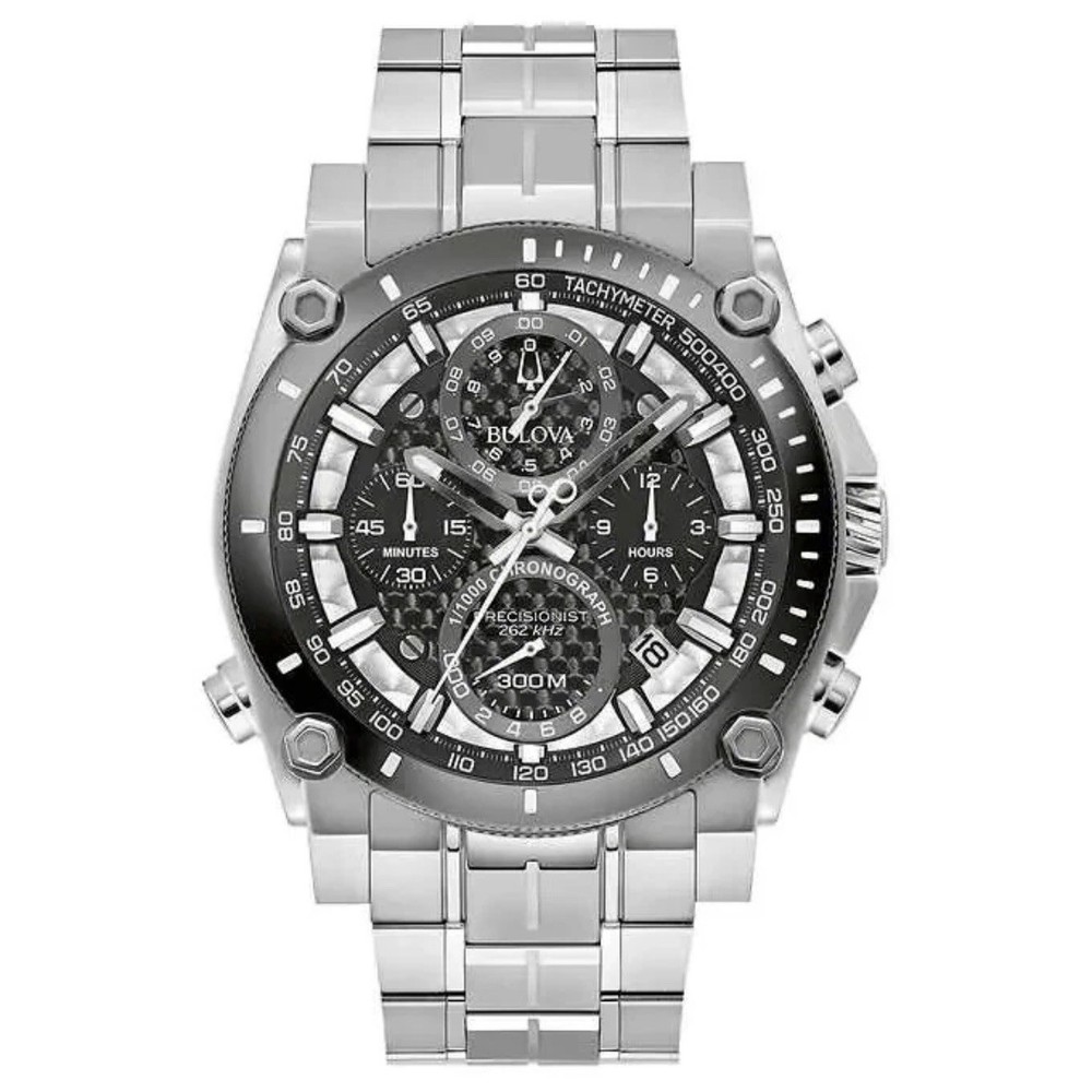 Bulova Precisionist Chronograph Stainless Steel Quartz Men's Watch 98B405