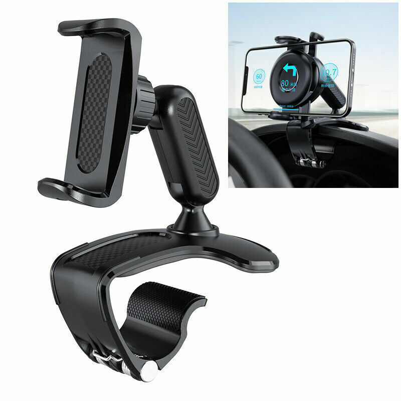 1Pc Car Dashboard Mount Holder Stand Clamp Cradle Clip Black For GPS Cell Phone