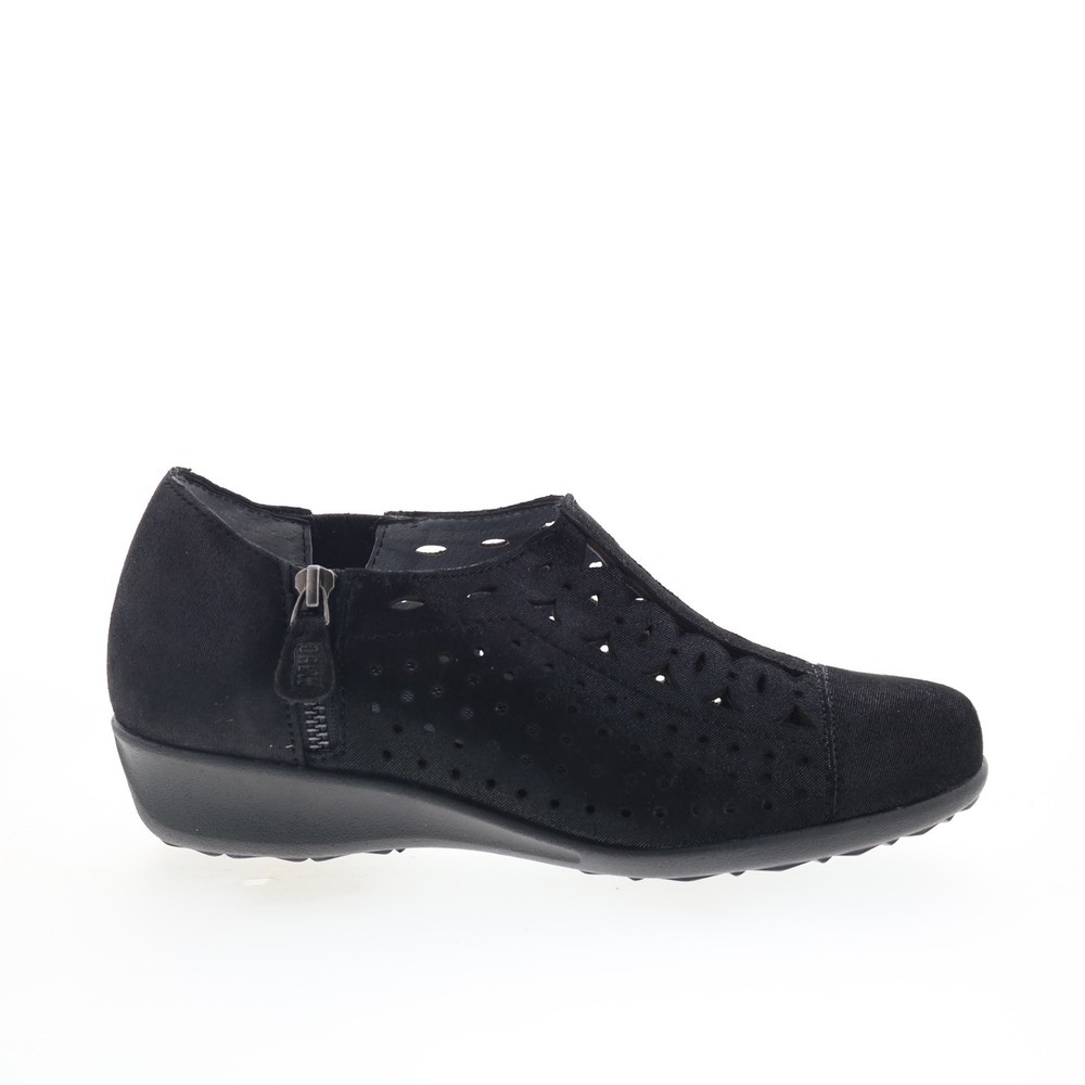 Drew Metro 14794-16 Womens Black Wide Leather Lifestyle Sneakers Shoes 7