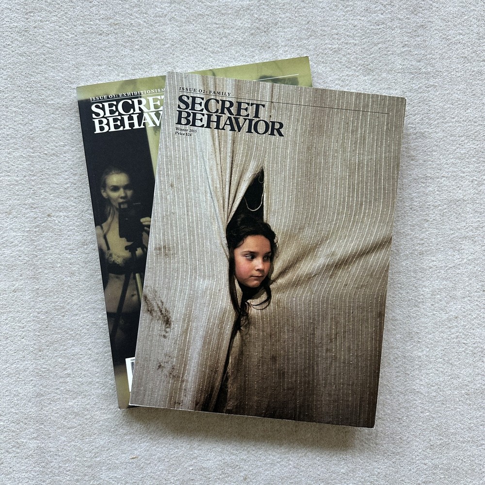 Secret Behavior Magazine Lot, Issue 02 Family, 2015, Issue 03 Exhibitionism 2016