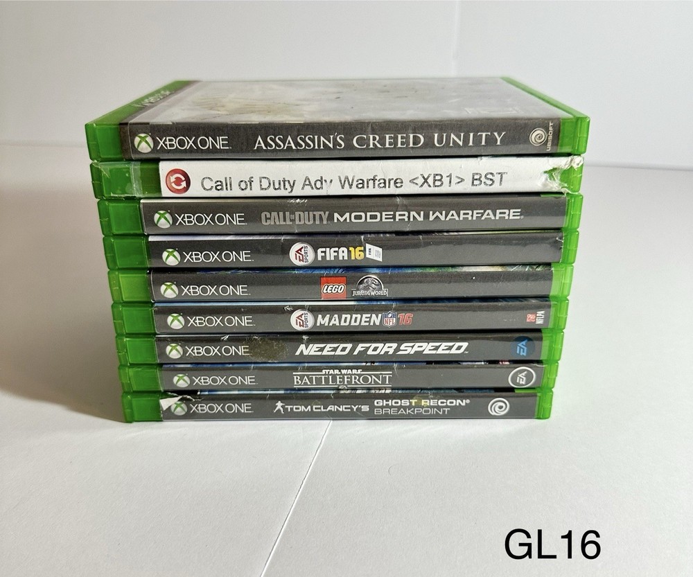 9 Game Lot For Microsoft Xbox One - All In Cases - COD Lego NFS Battlefront
