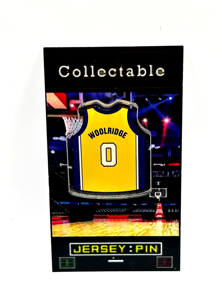 Los Angeles Lakers Orlando Woolridge Camiseta Solapa Pin-Clásico RETRO Coleccionable