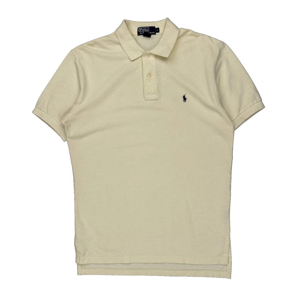 Polo By Ralph Lauren Polo Shirt - Medium Cream Cotton