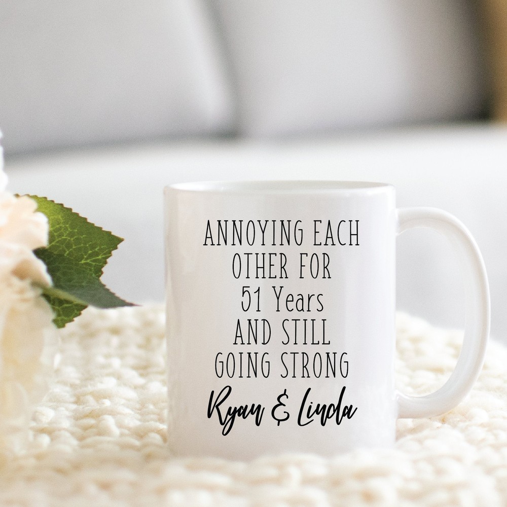 Personalized Gift For 51st Wedding Anniversary Custom Cup From Wife To Husband