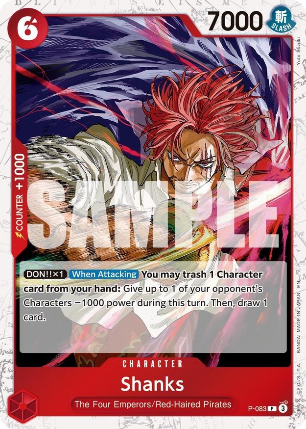 One Piece Shanks (P-083/376) Premium Booster -The Best- Vol. 2 NM FOIL-