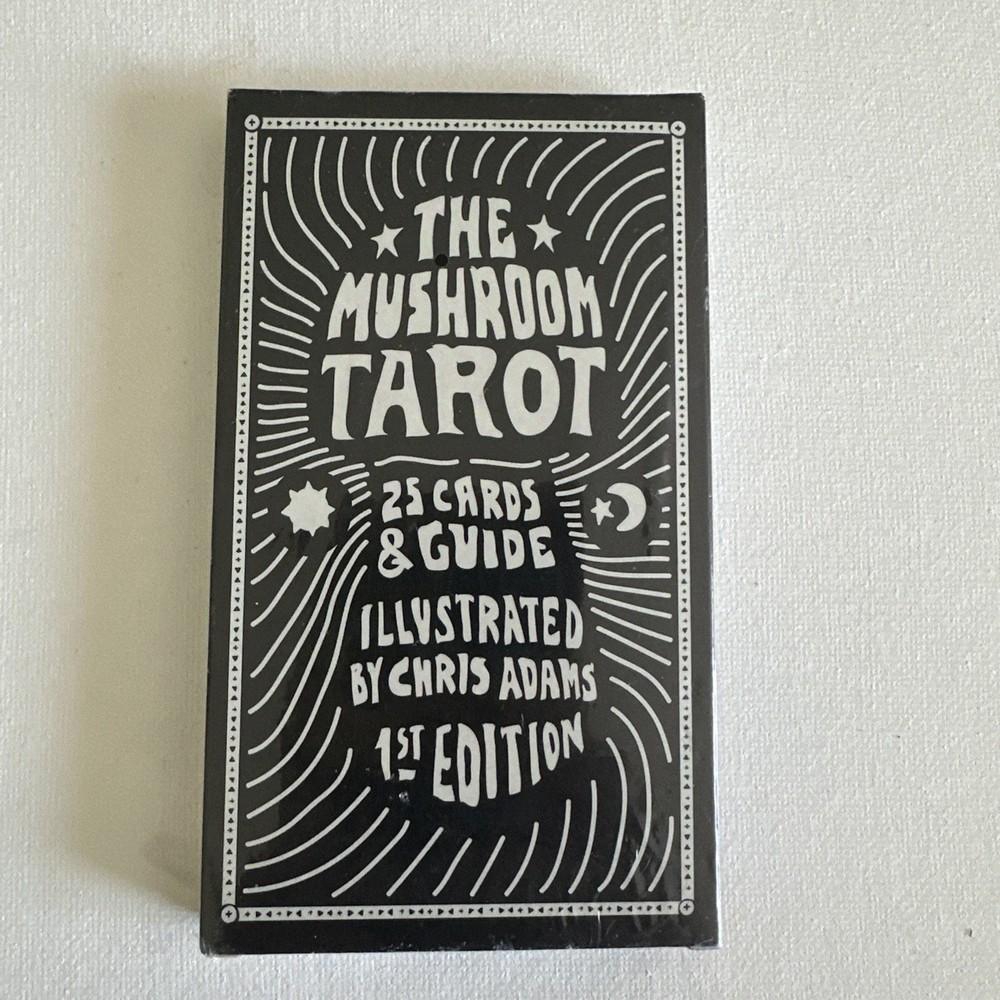 The Mushroom Tarot Deck – 25 Cards & Guidebook by Chris Adams – 1st Edition