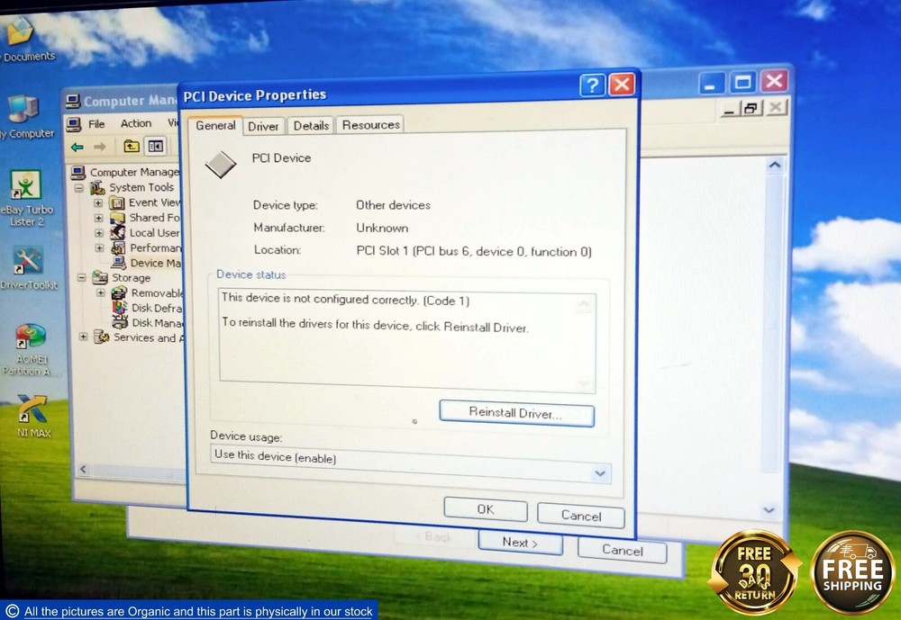 Advantech PCI-1751U Rev.A1 01-3 Digital Input/Output DIO Board 48-Bit 19C3175100
