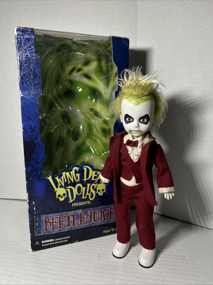 2011 Mezco LDD Living Dead Dolls Beetlejuice Wedding Vinyl Collectible 10” Boxed