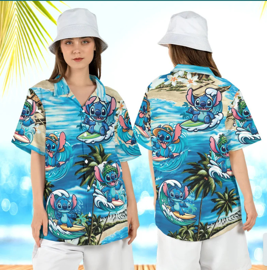 Stitch Tropical 3D HAWAII SHIRT Mother Day Gift All Over Print Best Price