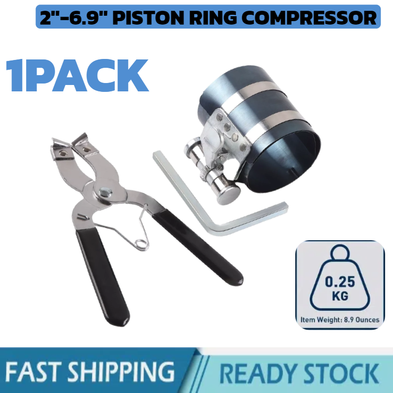 Piston Ring Compressor Install Plier Remover Expander Wrench Tool 2-1/8