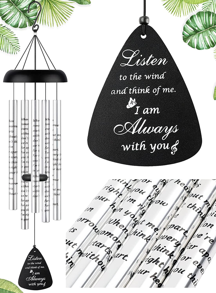 32'' Wind Chimes for outside - Memorial Wind Chimes for Loss of Mother, Father o
