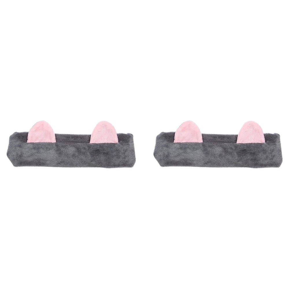 Grey Adjustable Elastic Makeup Hair Band Y303