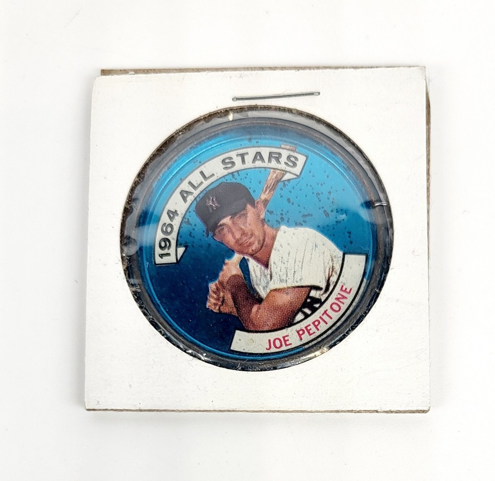 VINTAGE JOE PEPITONE ALL STAR 1964 TOPPS COINS INSERT #121 NEW YORK YANKEES MLB