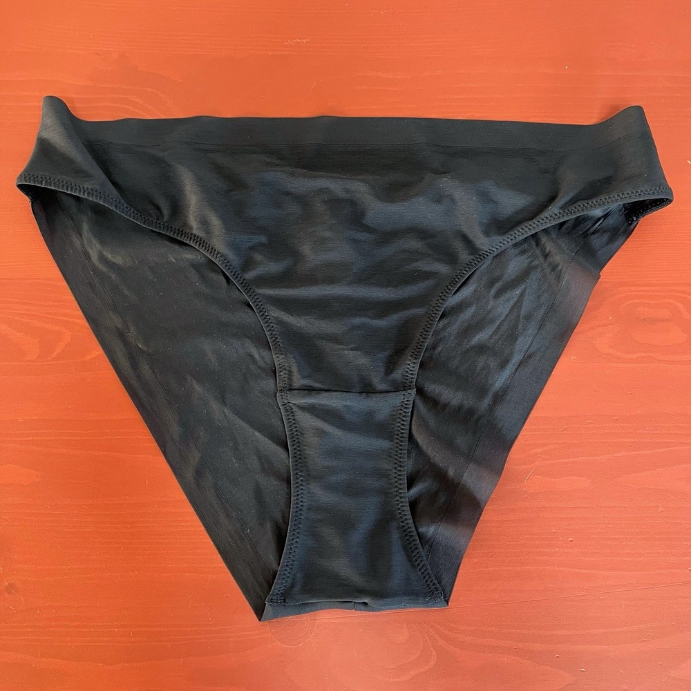 SKIMS NWT Women's Size Large Cheeky Brief Underwear Panties Onyx Black