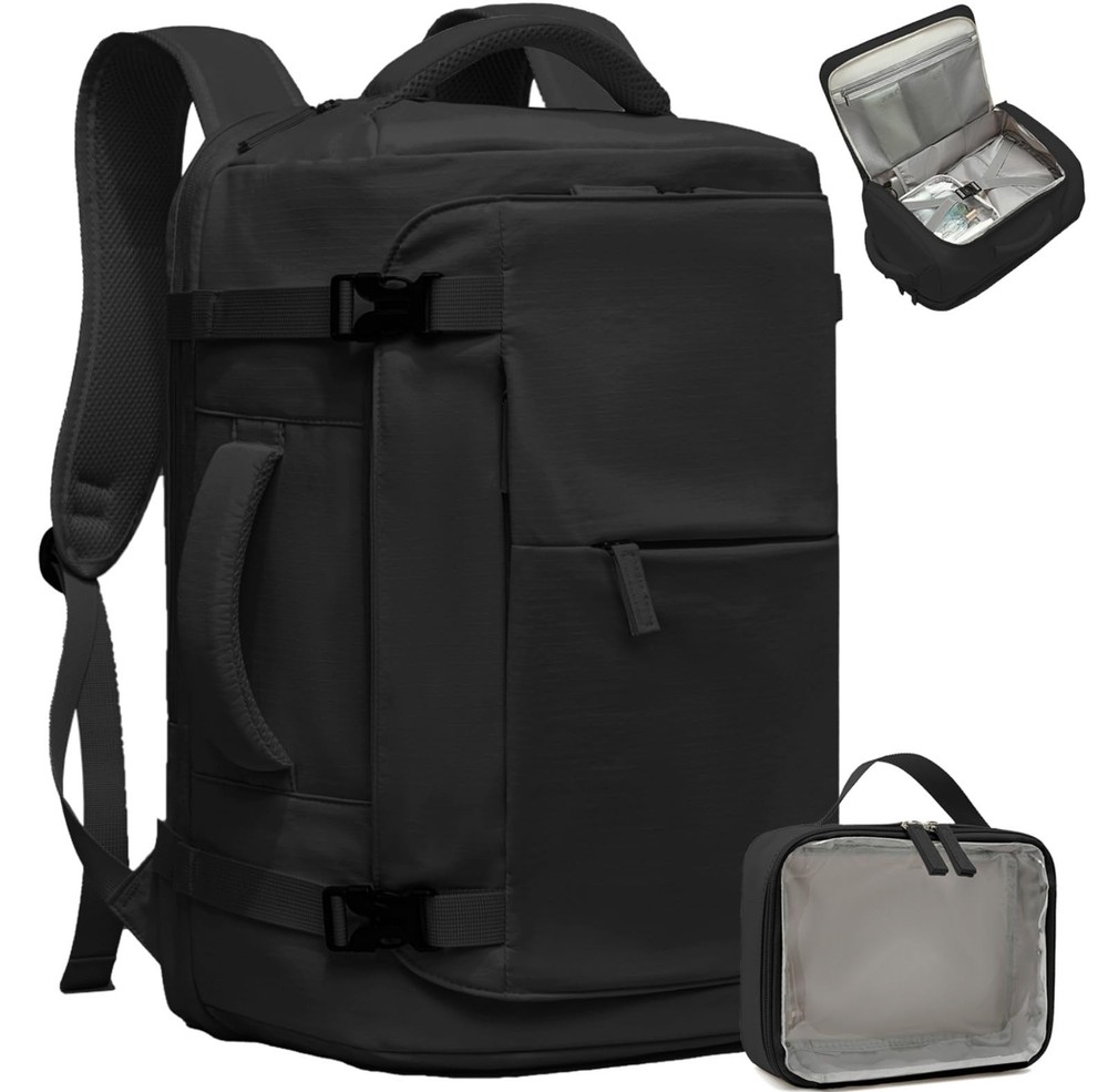 40L Lightweight Carry-On Travel Backpack for Women & Men Airplane Friendly