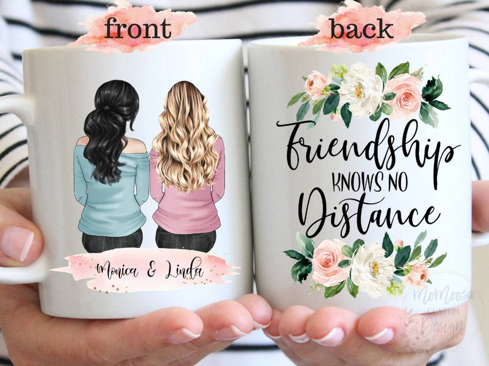 Personalized Best Friend Mug Long Distance Friendship Gift