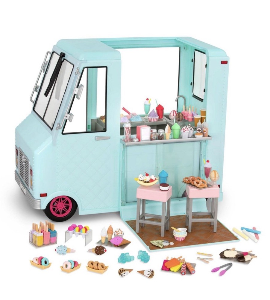 OG GIRL Our Generation Sweet Stop Ice Cream Truck  Lights/Music Accessories