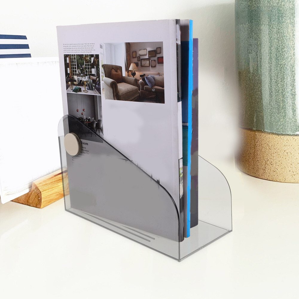 File Document Box Book Storage Rack Files Holders Office Magazine File Holder US
