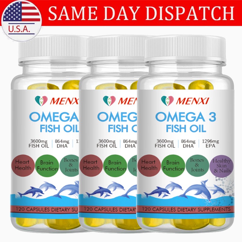 Ultra-Potent Omega 3 Fish Oil 3600mg EPA DHA 360 Caps 3x Strength