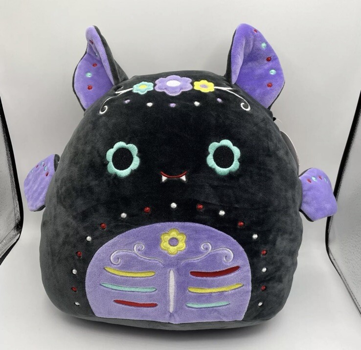 Squishmallows Betty the Bat Day of the Dead Embroidered 12