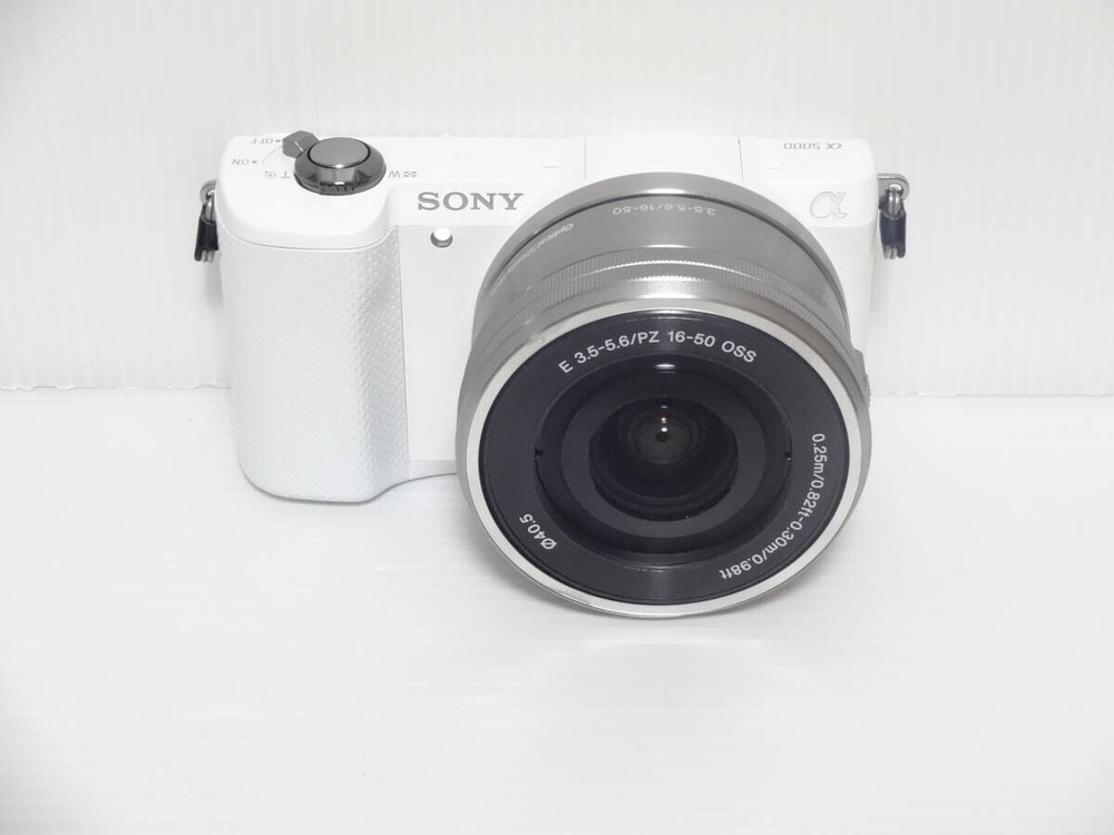 Sony Alpha A5000 White Digital Camera from Japan Used Japanese Only