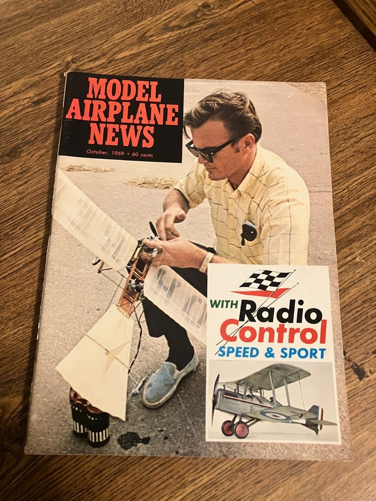 Vintage Back Issue of Model Airplane News Magazine - October 1969