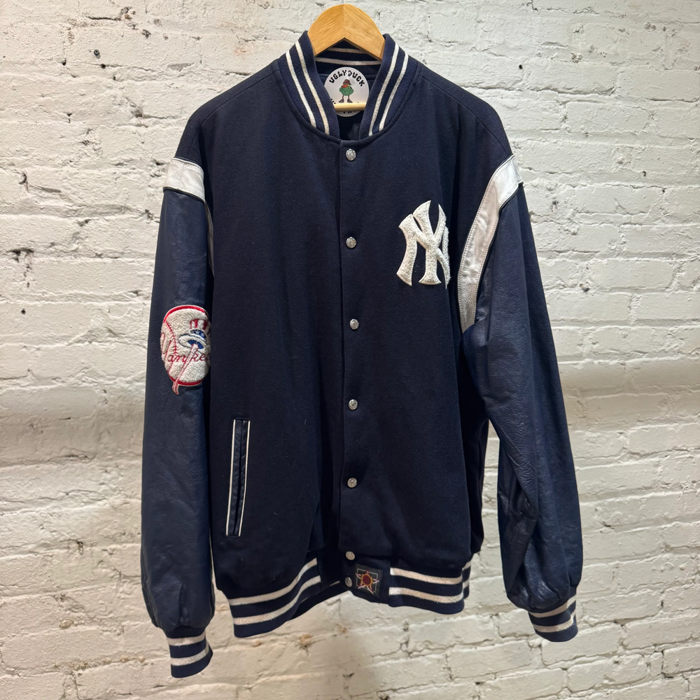 90's New York Yankees JH Designs Reversible Jacket