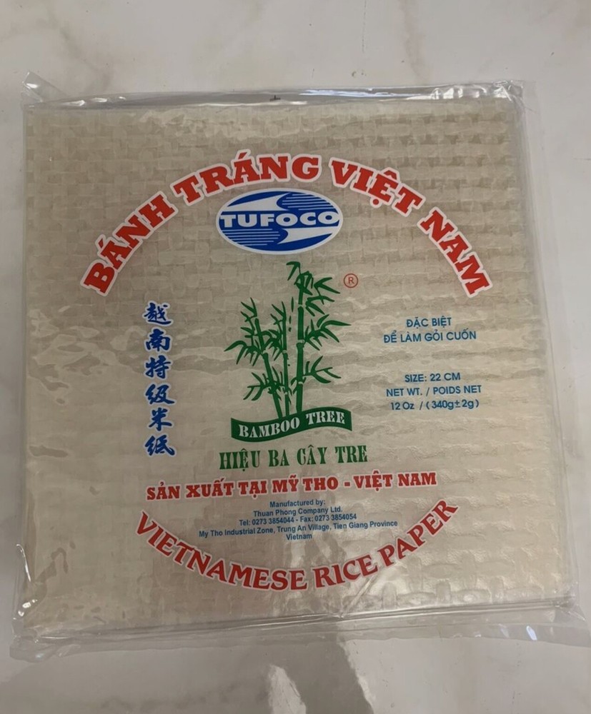 5-Pack Vietnamese Bamboo Tree Spring Roll Rice Paper - Banh Trang