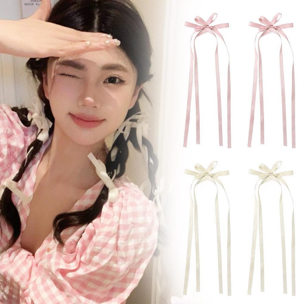 Sweet Girl Ribbon Bowknot Hairpin Braid Hair Accessories
