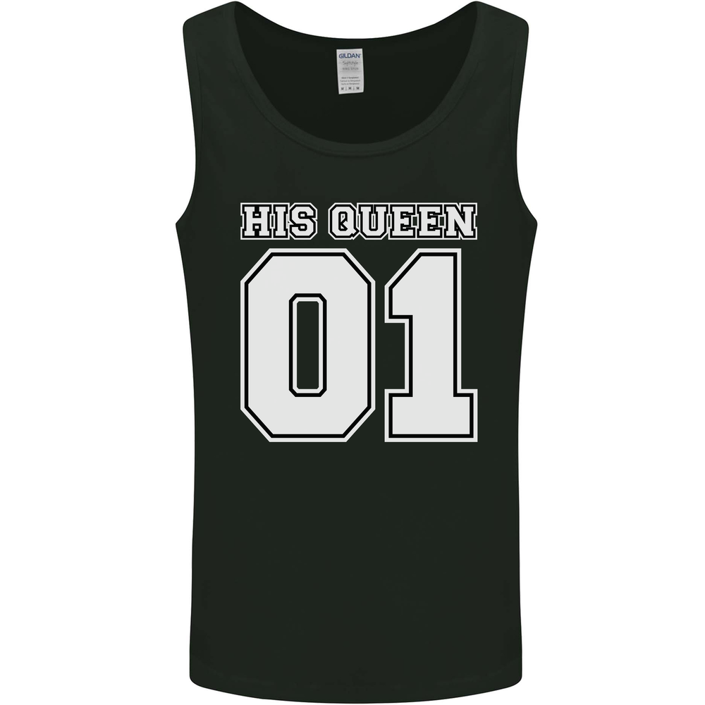 His Queen Funny Wedding Anniversary Mens Vest Tank Top