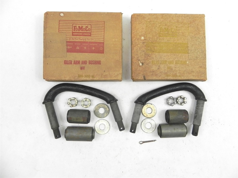 LOT OF 2 NOS 1953 FORD IDLER ARM AND BUSHING KIT MOOG #K-276 FOMOCO #B3A-3352-A