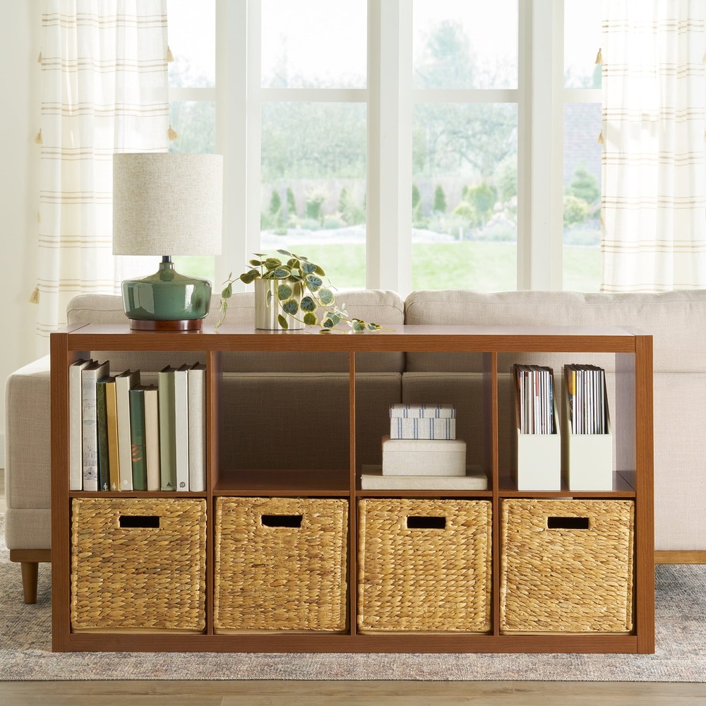 Better Homes Gardens 8-Cube Acorn Storage Organizer Shelf Unit