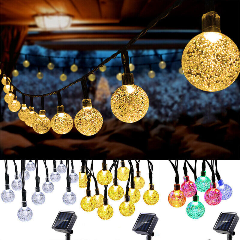 50 LED Solar String Lights Patio Party Yard Garden Wedding Waterproof Outdoor