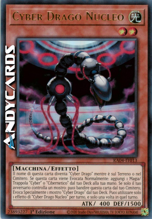 CYBER DRAGON CORE • (Cyber Dragon Core) • Ultra R • RA04 IT013 • 1Ed • Yugioh!