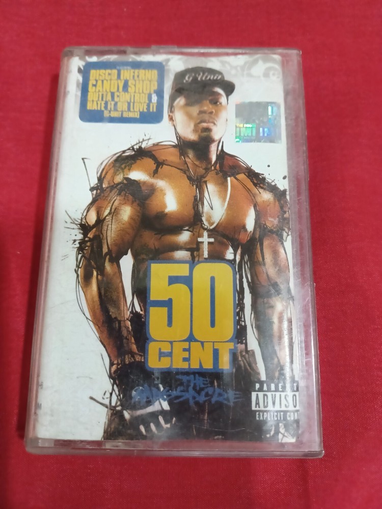 50 Cent The Massacre Rap Hip Hop Rare Orig Cassette Tape India Indian Insert