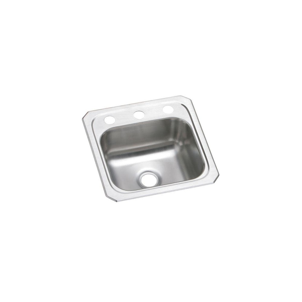 Elkay BCR15 Celebrity 15 Inch Single Basin Stainless Steel Drop-In Sink