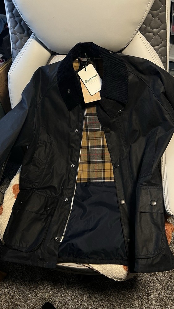 Barbour  Bedale ® Waxed Cotton Jacket, Size 34 New With Tags