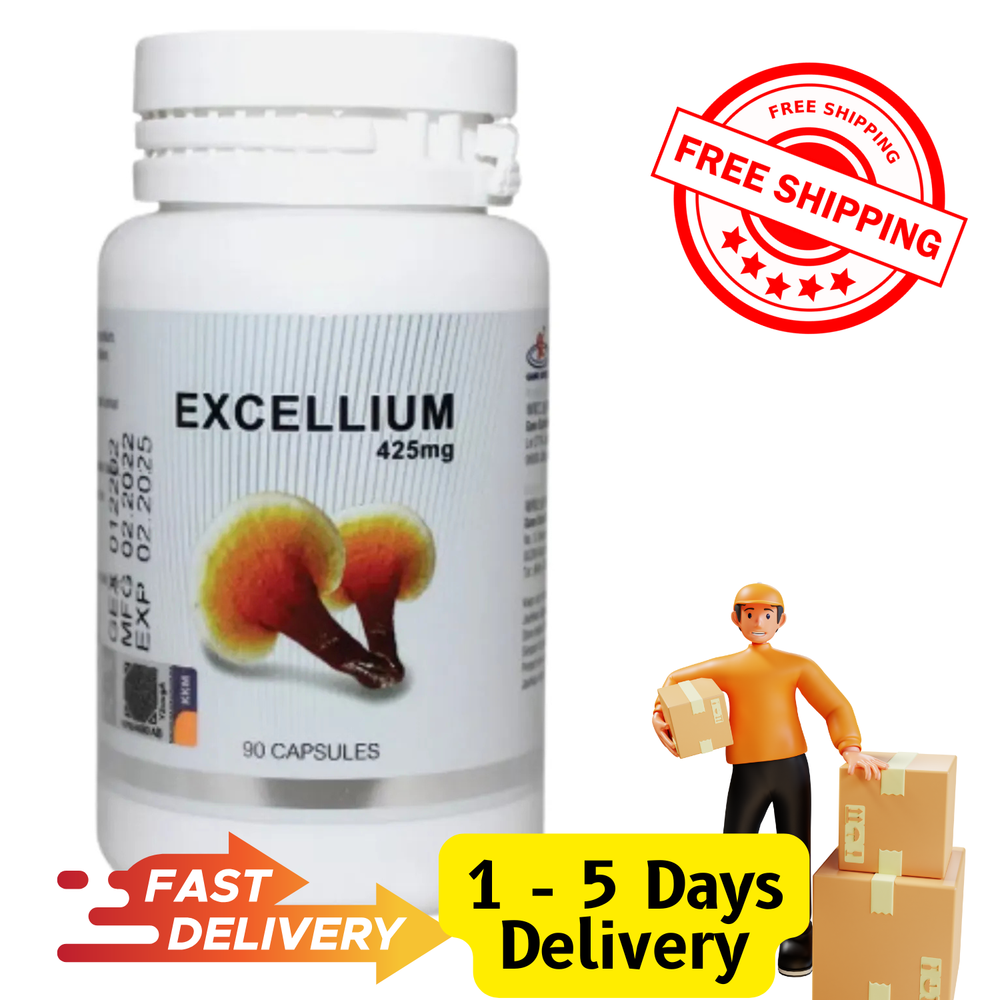 Gano Excel Excellium 90 Capsules Ganoderma Lucidum Reishi with Free Shipping