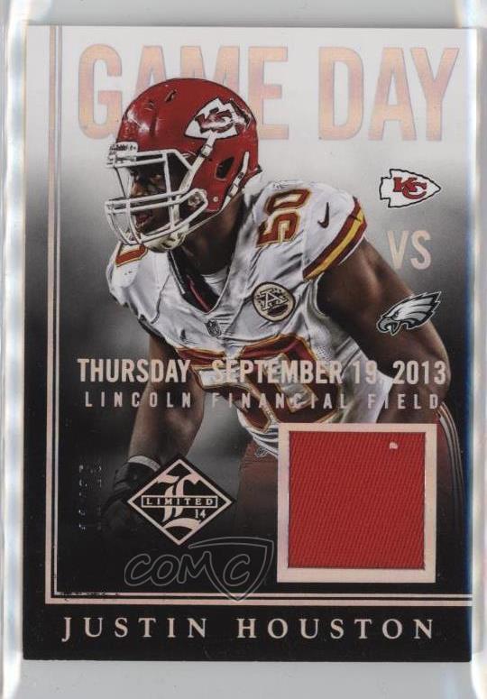 2014 Panini Limited Game Day Materials Prime /25 Justin Houston #38-image