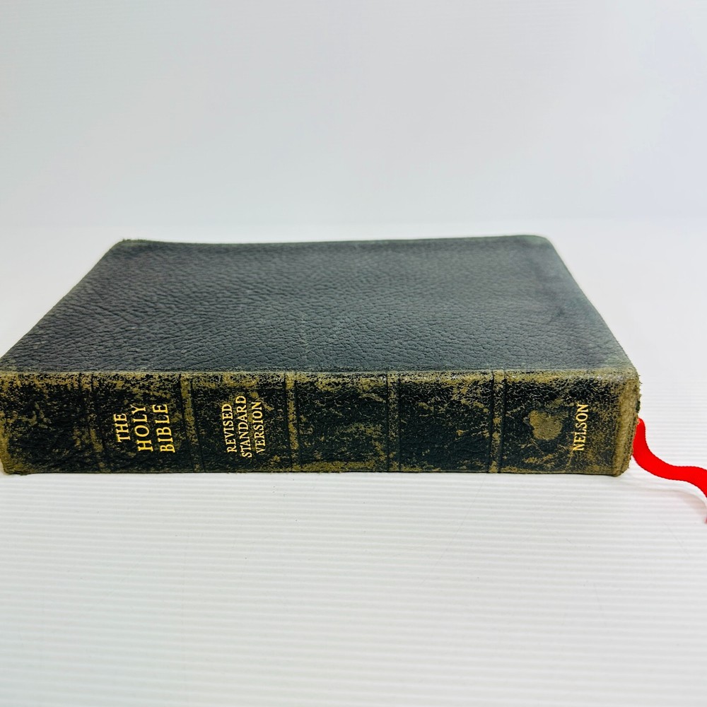 Holy Bible RSV Nelson Black Religious Hardcover 1955 Edition