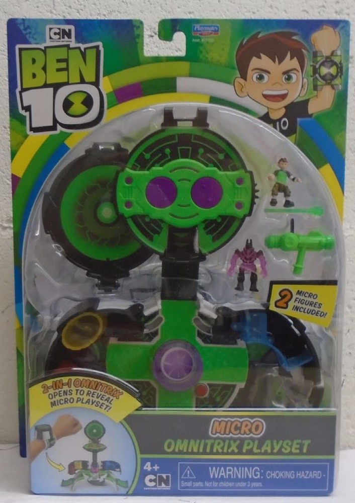 Ben 10 Micro Omnitrix Playset High Override Jail Cell Trap Door Playmates SEALED