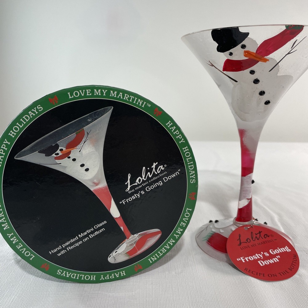 Lolita Martini Glass Frostys Going Down 7 Oz The Martini Collection