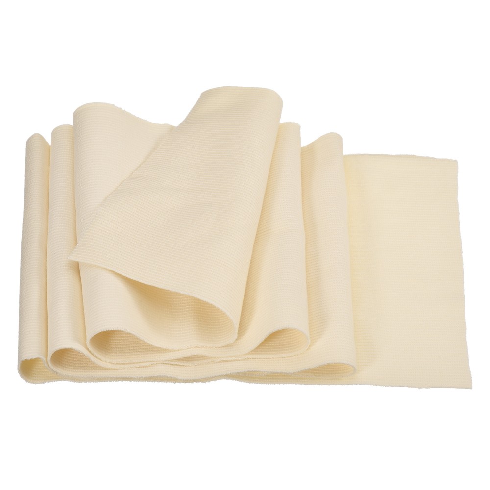 20cmx1m Elastic Cuff Ribbed Trim Cotton Fabric Knitted Ribbed Stretch Band Beige