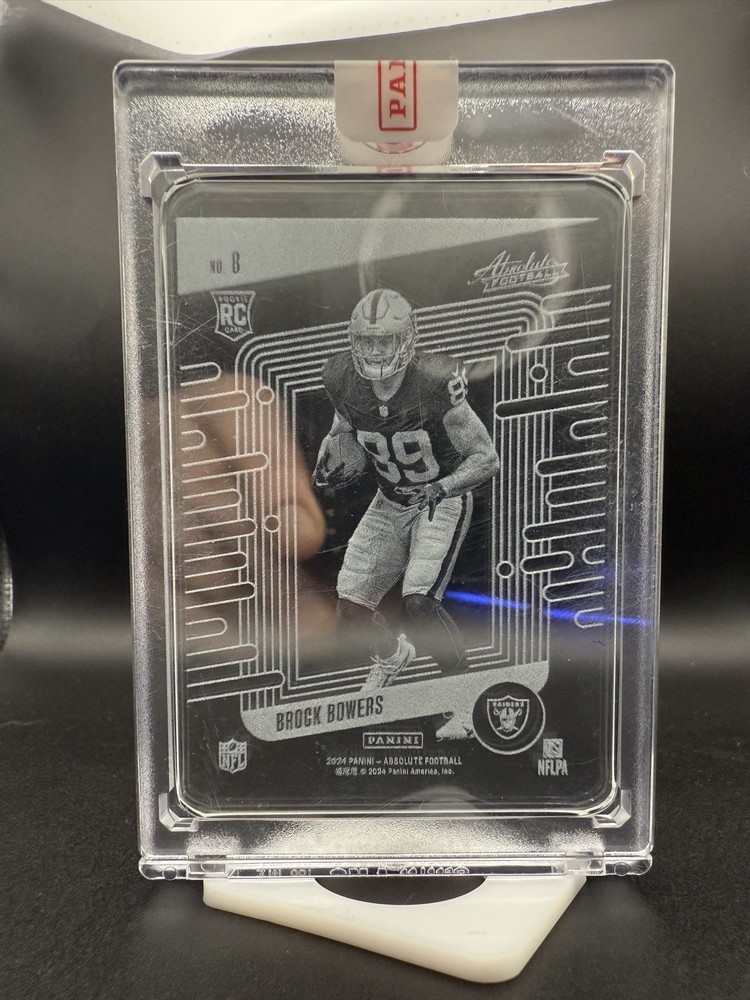 2024 Panini Absolute Glass Brock Bowers #8 RC SSP Case Hit Sealed 🔥