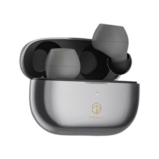 Ceramics X Wireless Earbuds with 55dB Active Noise Cancelling in Silver Grey