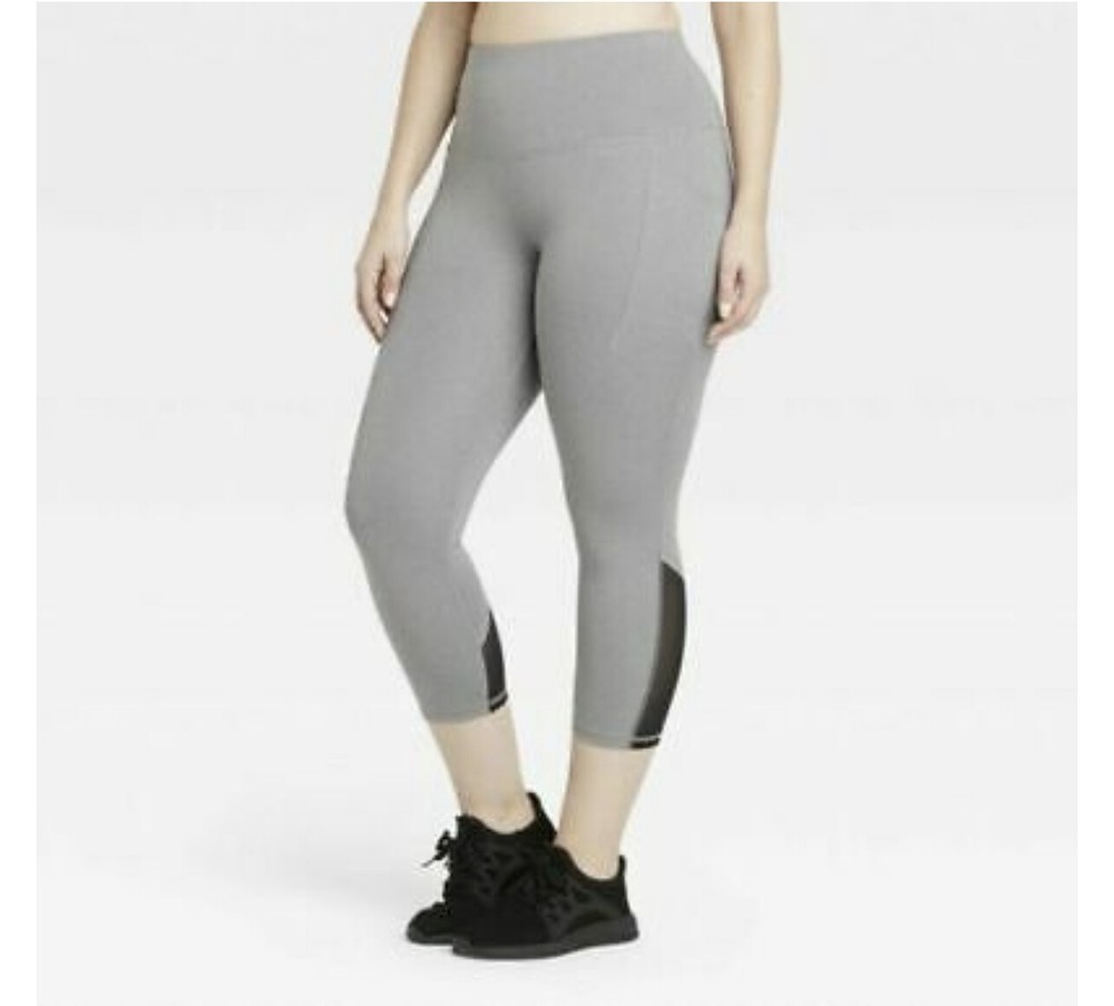 Women's Gray Sculpt High-Rise Capri Leggings - Size Small - All In Motion