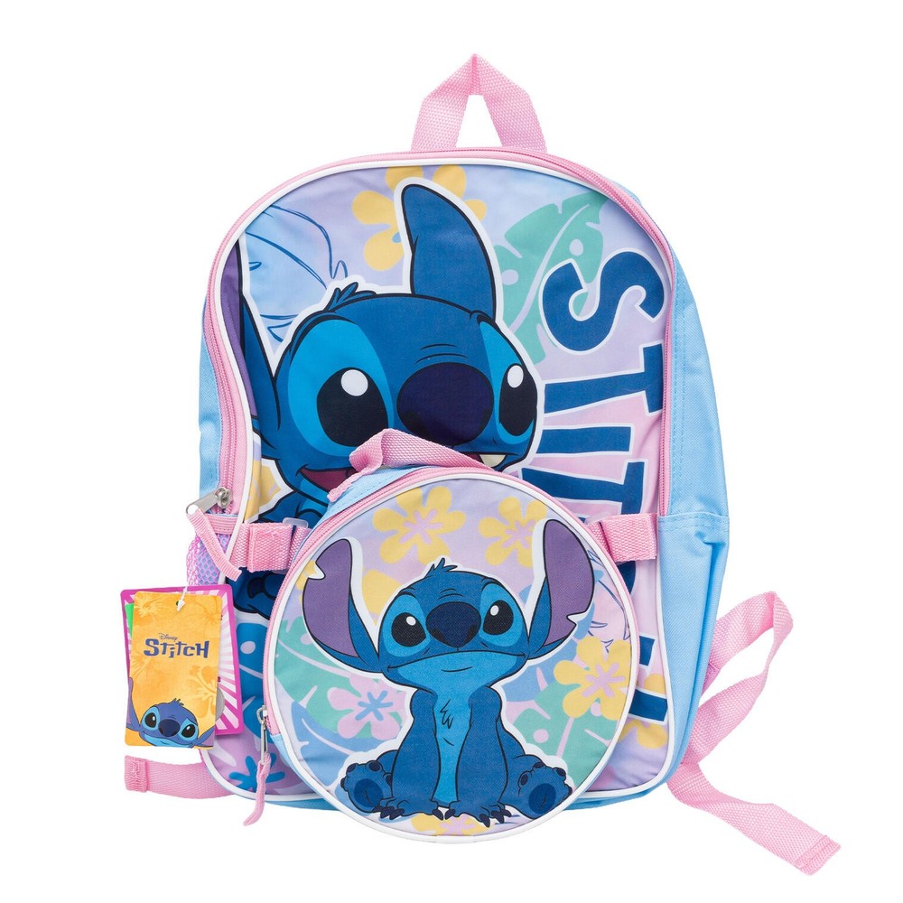 Large Backpack - Disney Lilo & Stitch w/Lunch Bag Sitting 16