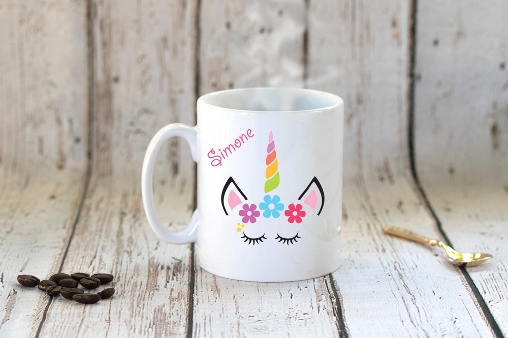 Unicorn Personalized Mug Unicorn Girls Mug Custom Coffee Mug Birthday Girls Mug