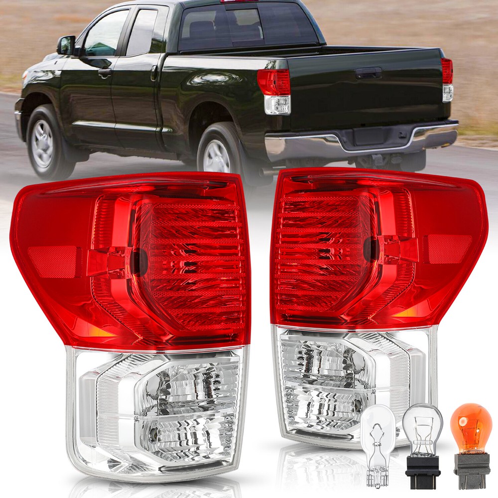 For 2007-2013 Toyota Tundra Tail Lights Tail Lamps 10-13 w/Bulbs